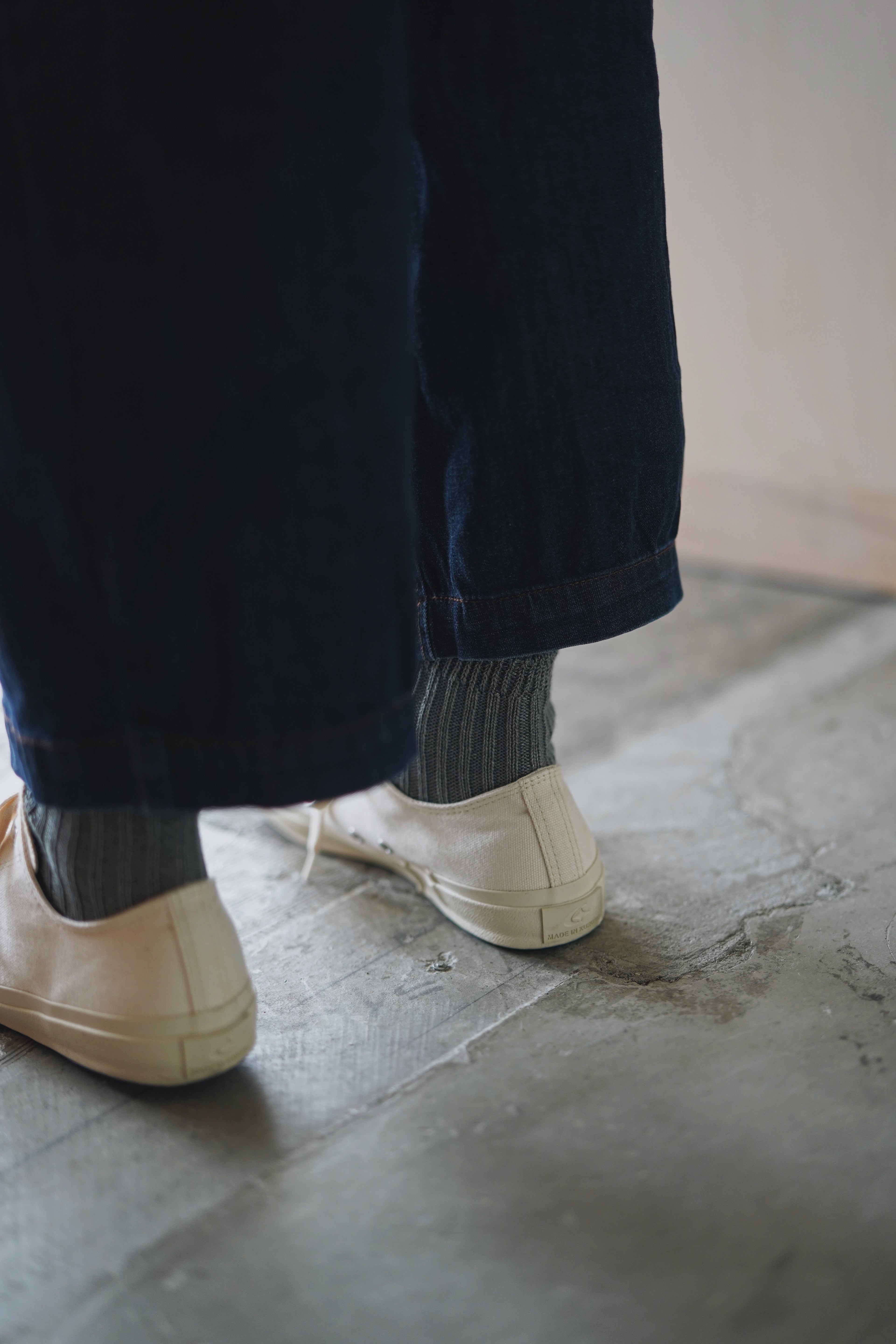 Linen Ribbed Socks