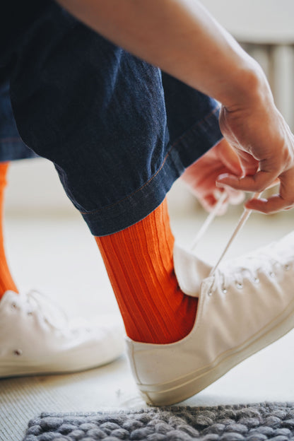 Egyptian Cotton Ribbed Socks