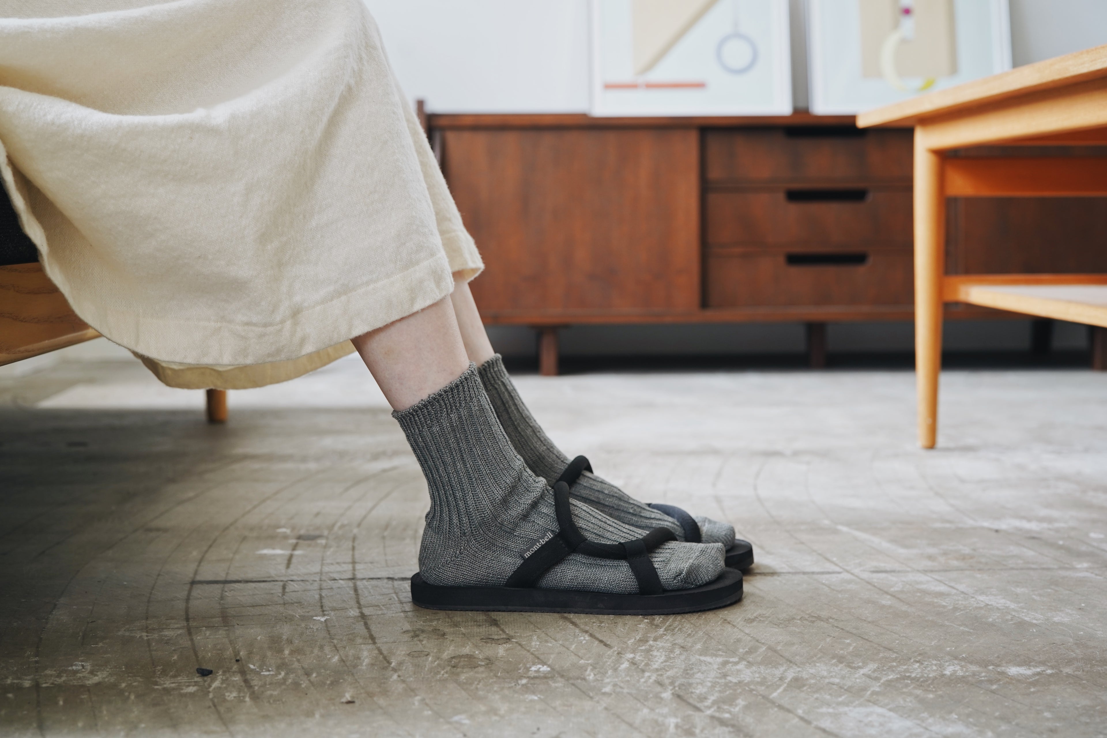 Linen Ribbed Socks