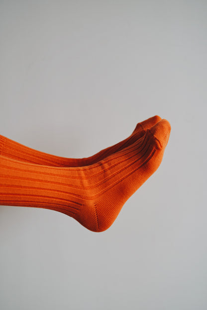 Egyptian Cotton Ribbed Socks