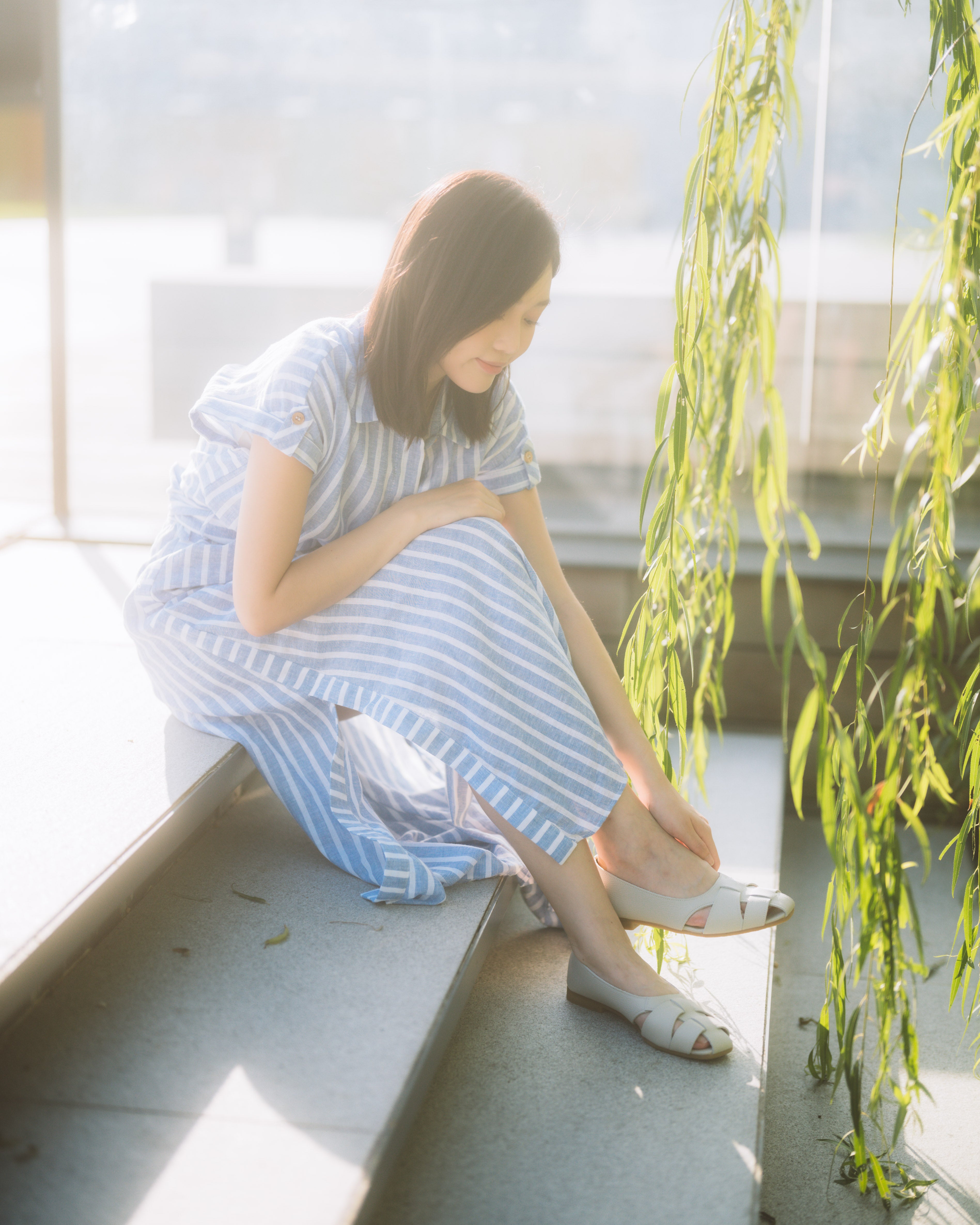 Julia Flats - Powder Gray