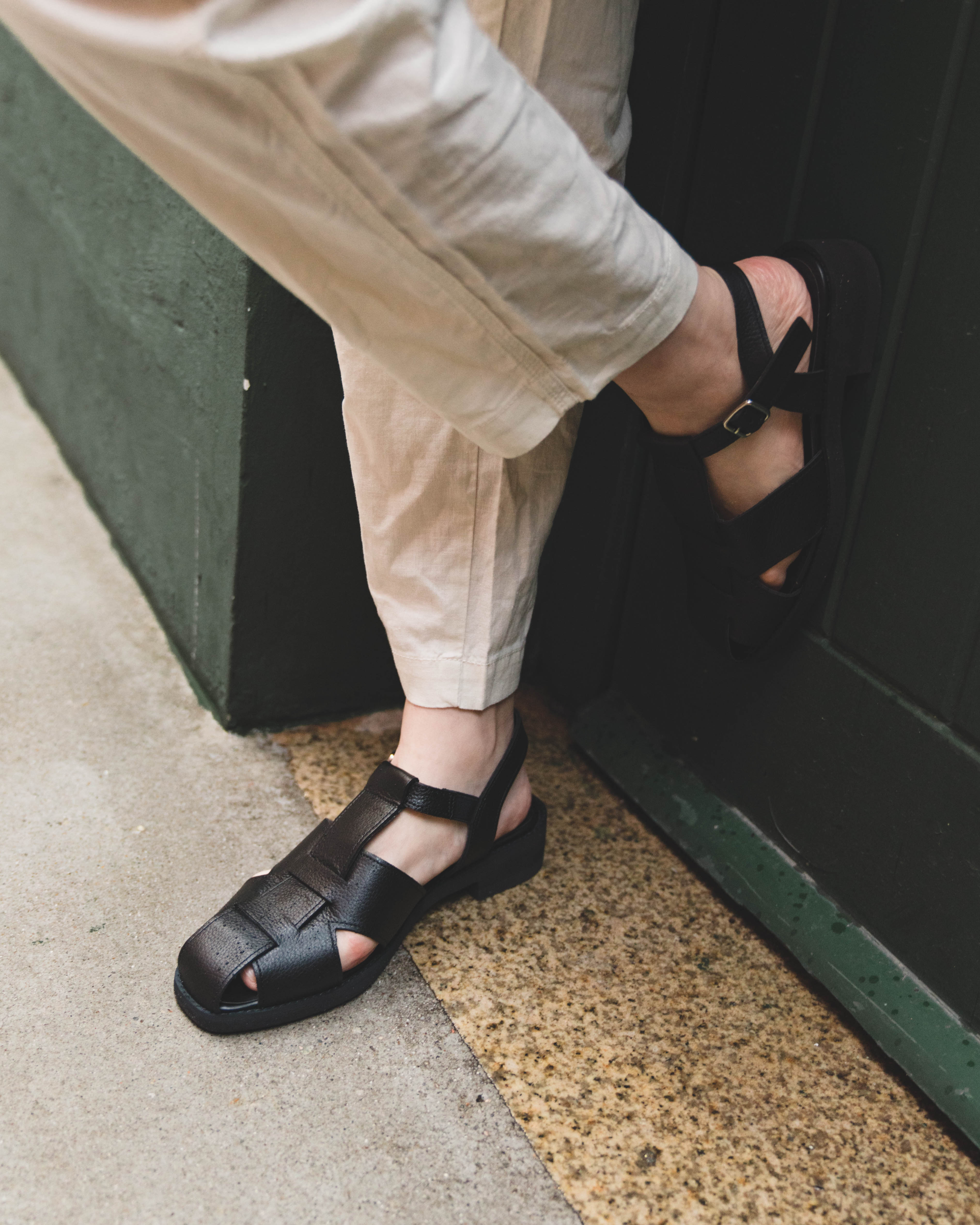 Vera Gurkha Sandals - Classy Black