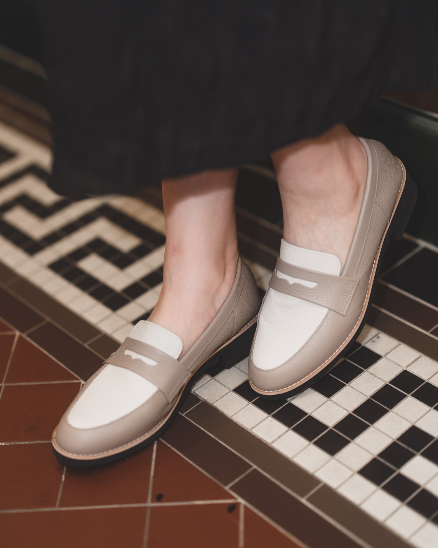 Penny Loafers - Ivory Beige