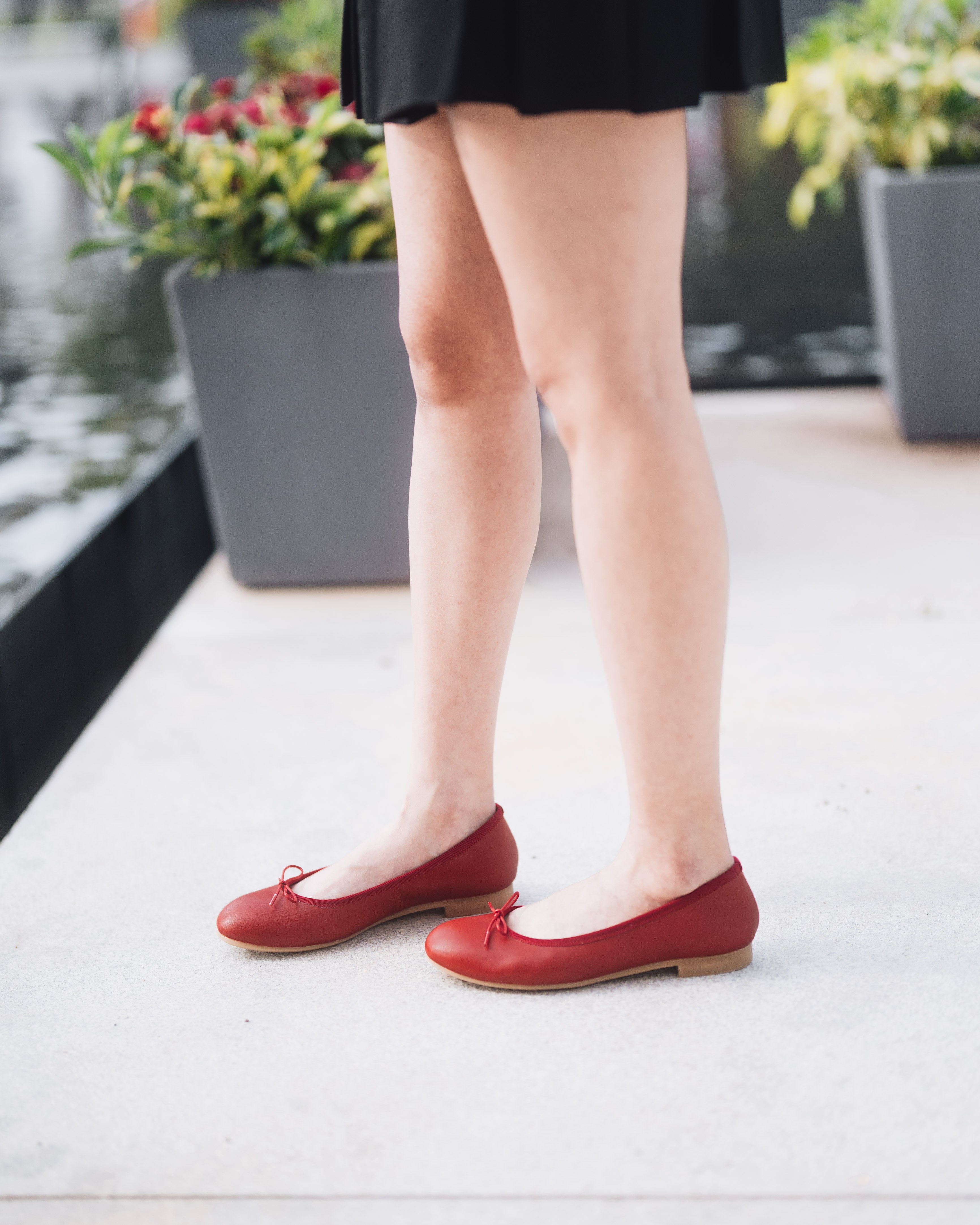 Ballet Flats - Cherry Red