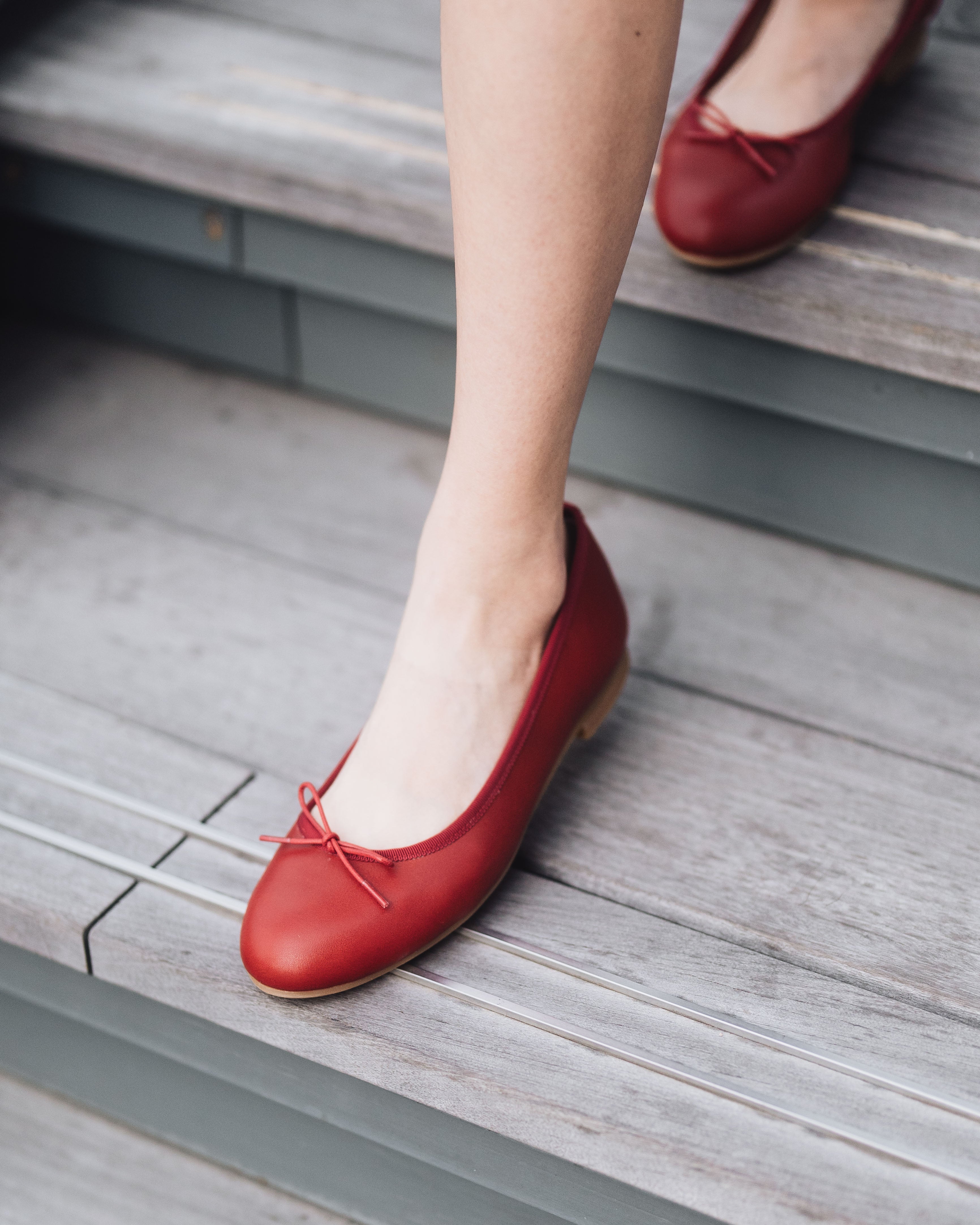 Ballet Flats - Cherry Red