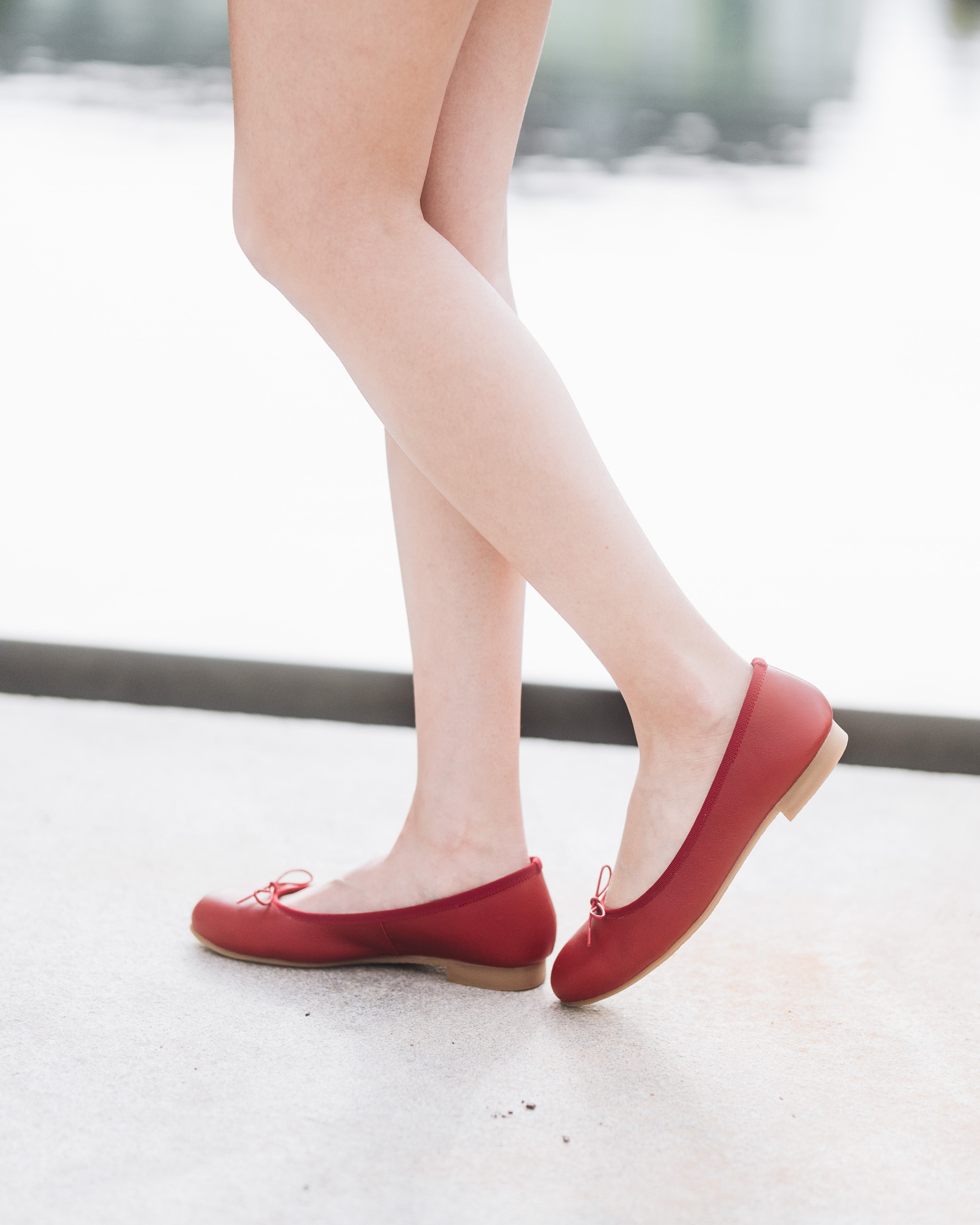 Ballet Flats - Cherry Red