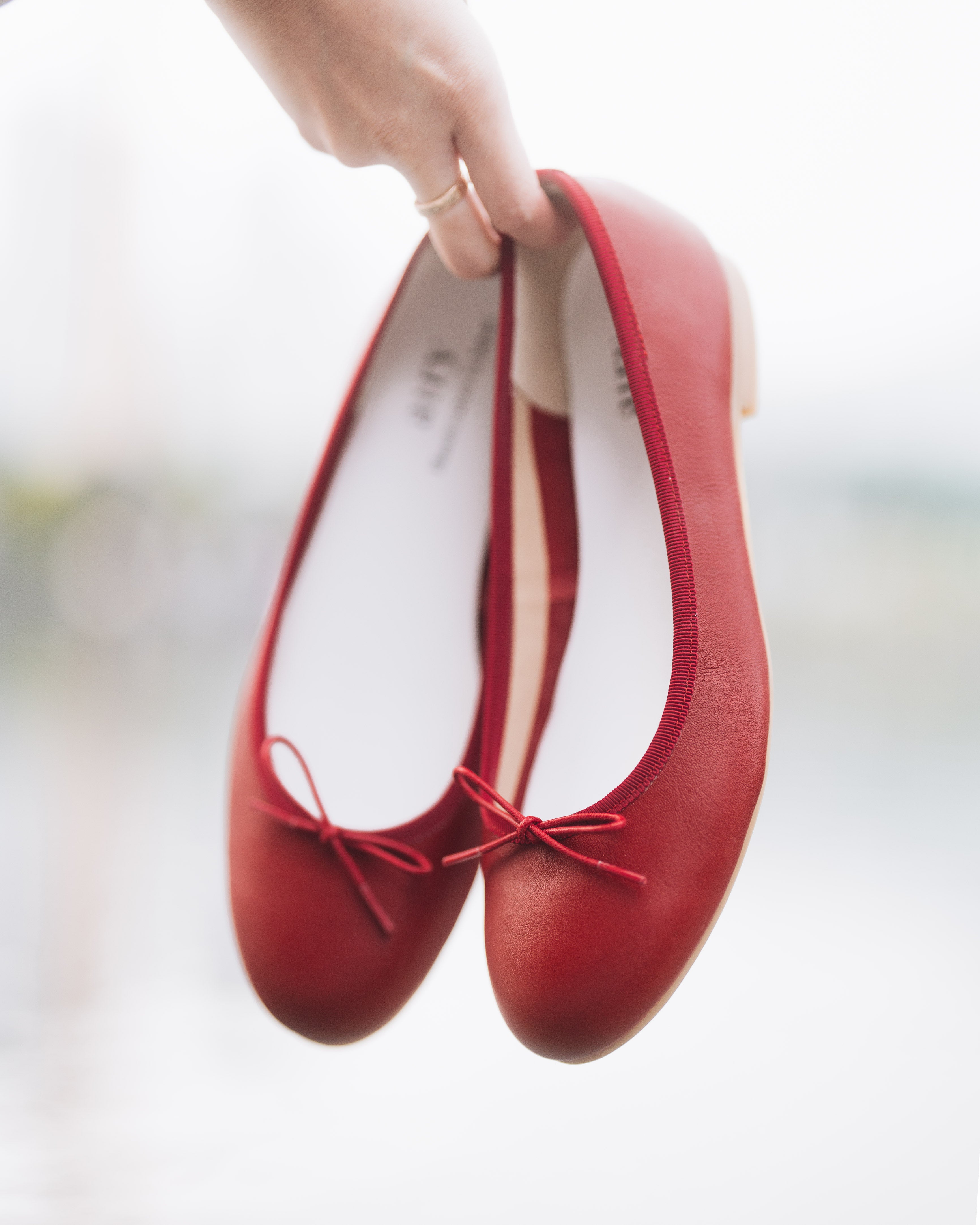 Ballet Flats - Cherry Red