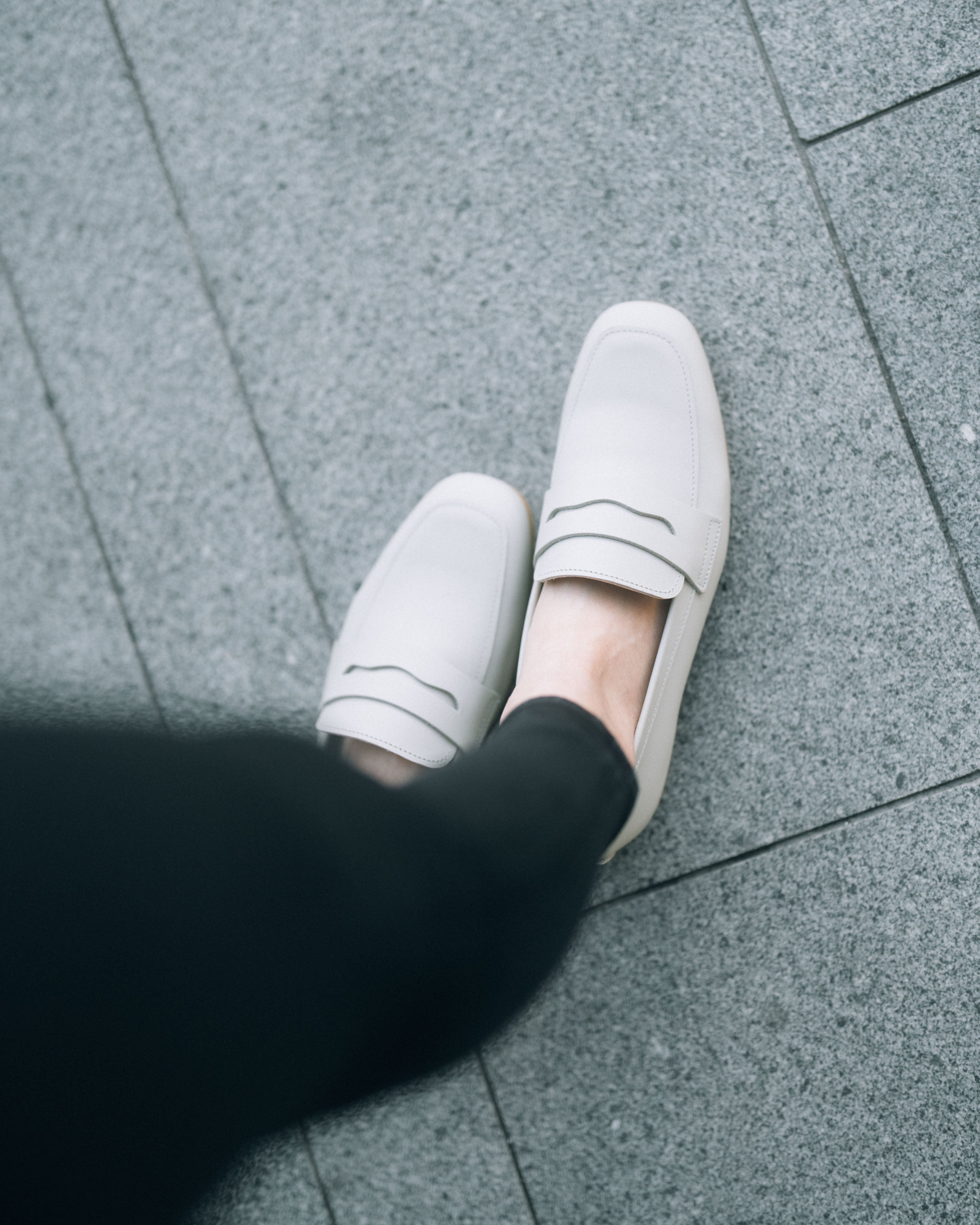 Thea Penny Loafers - Dove Grey