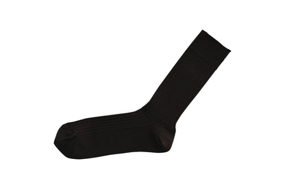 Silk Cotton Ribbed Socks