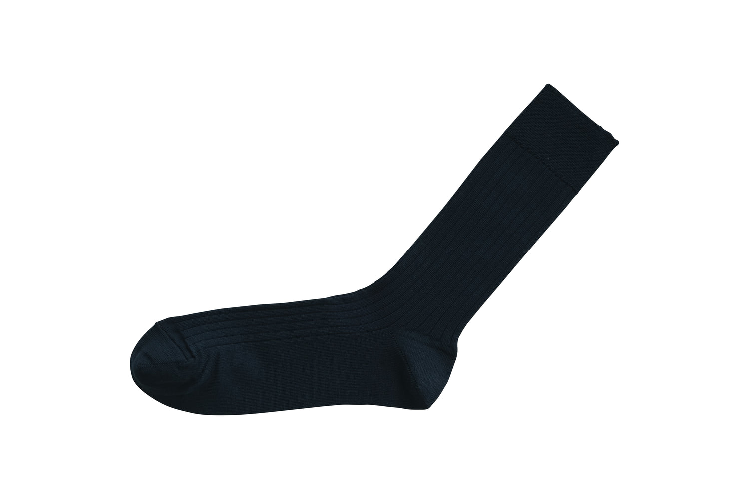 Silk Cotton Ribbed Socks