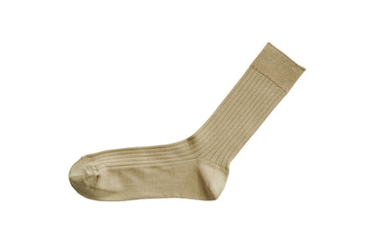 Silk Cotton Ribbed Socks