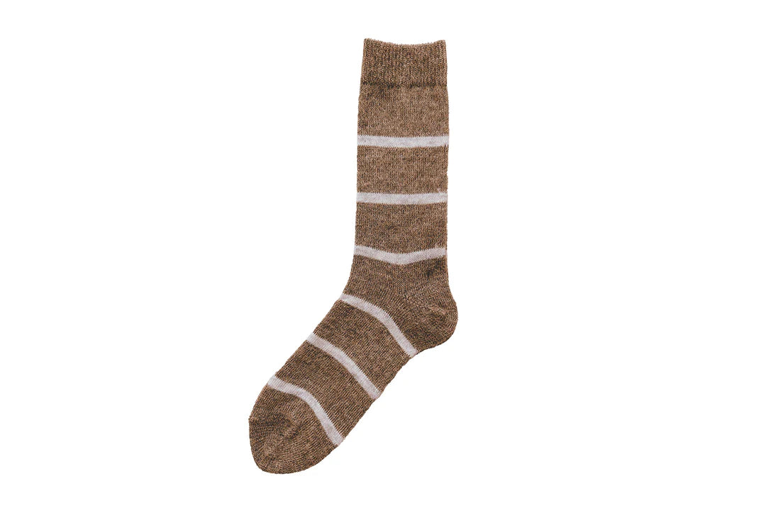 Mohair Wool Border Socks