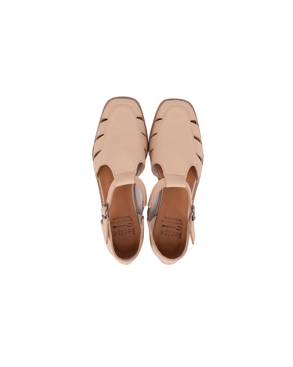 Gaia Gurkha Sandals - Butter Beige