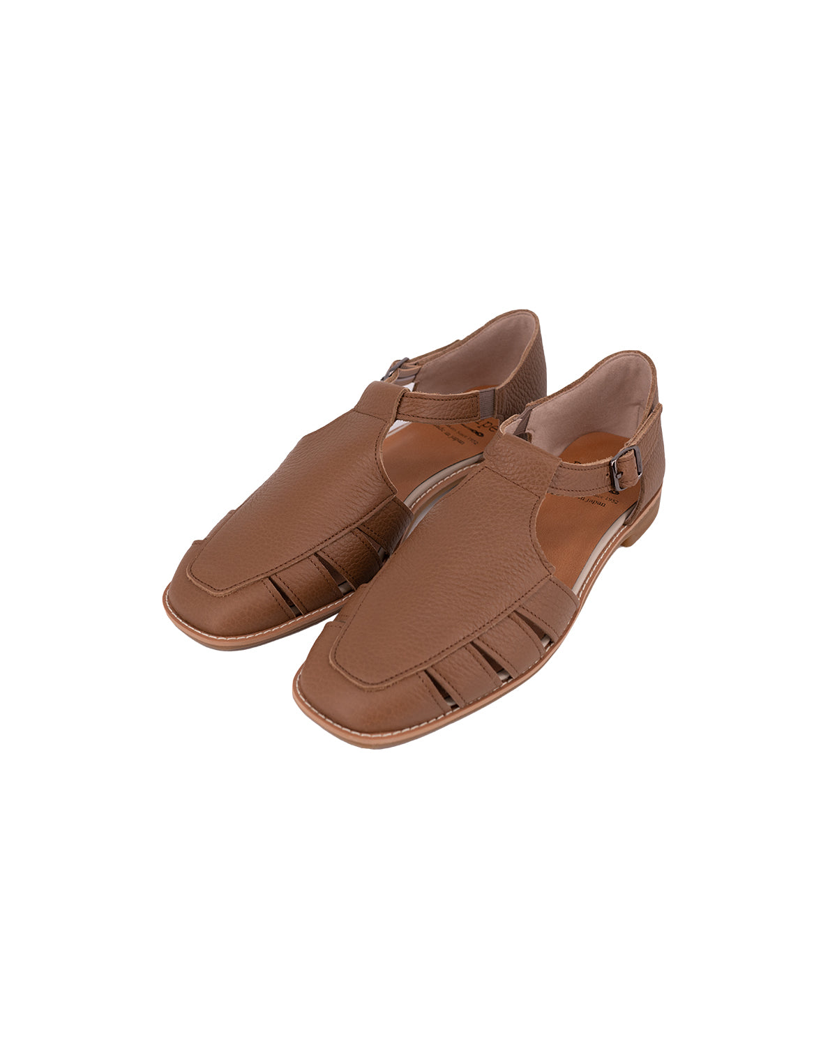 Gaia Gurkha Sandals - Chestnut Brown