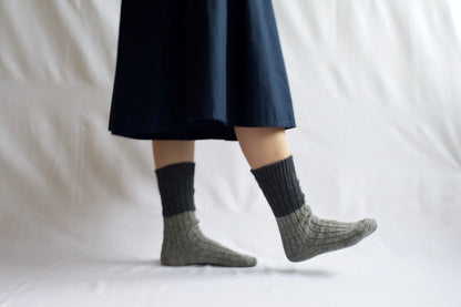 Wool Cotton Slab Socks