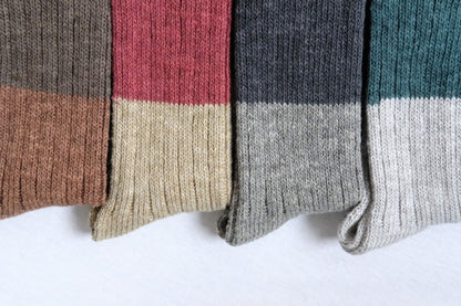 Wool Cotton Slab Socks