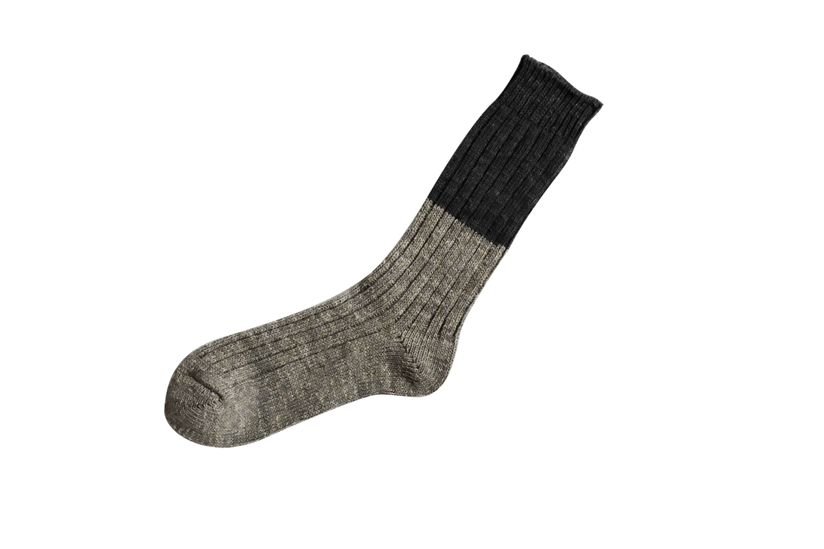 Wool Cotton Slab Socks