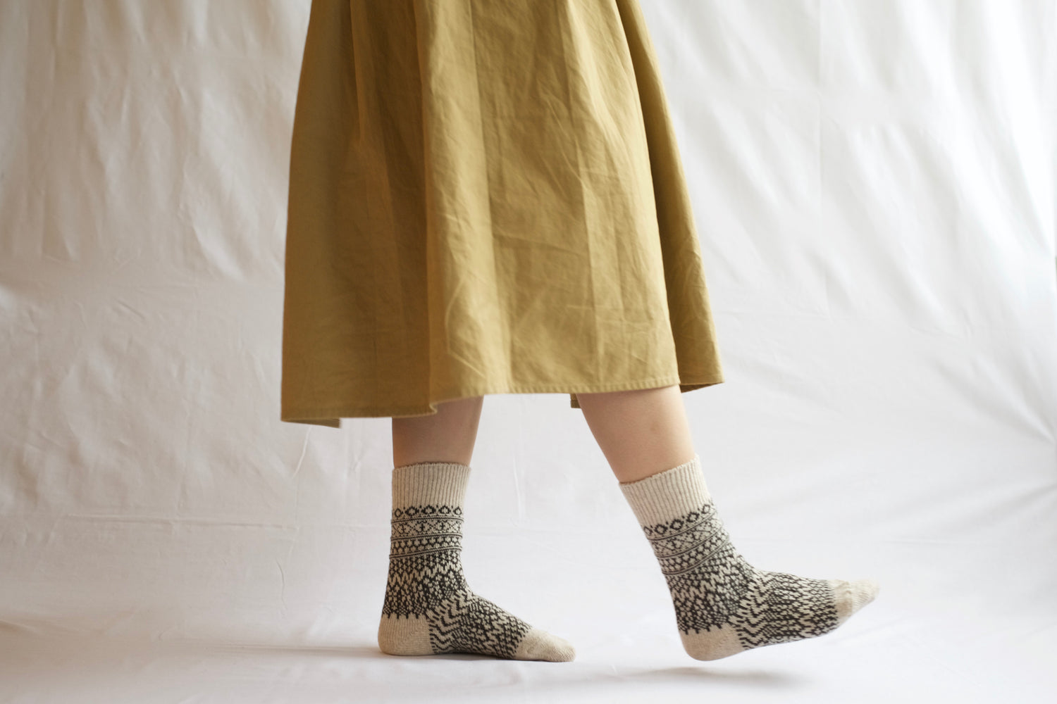 Wool Jacquard Socks