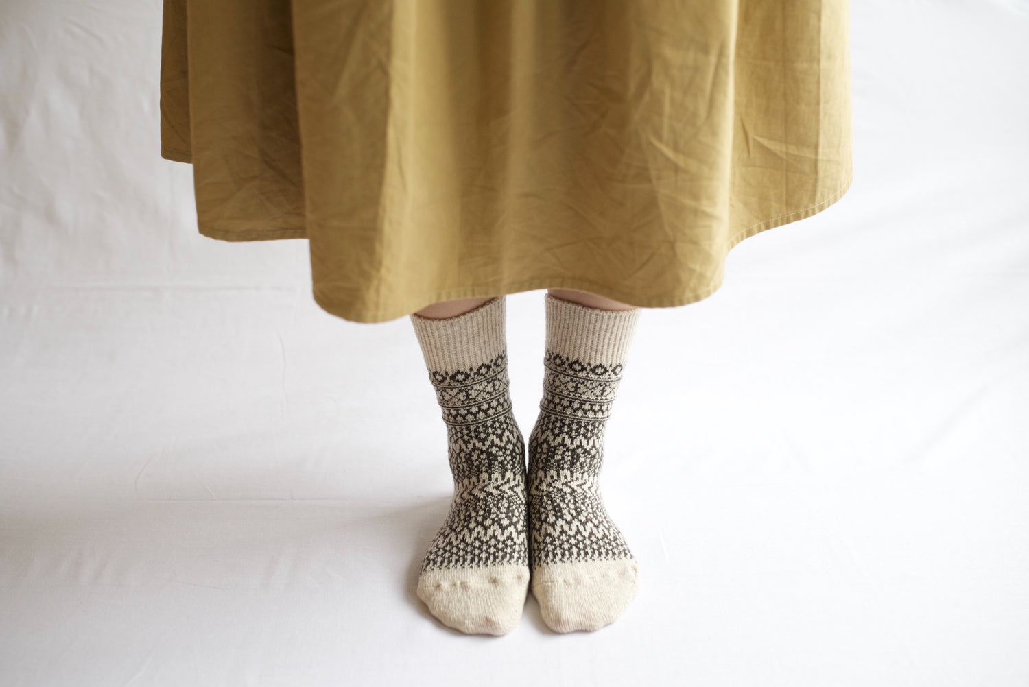 Wool Jacquard Socks