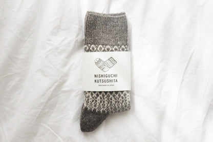 Wool Jacquard Socks