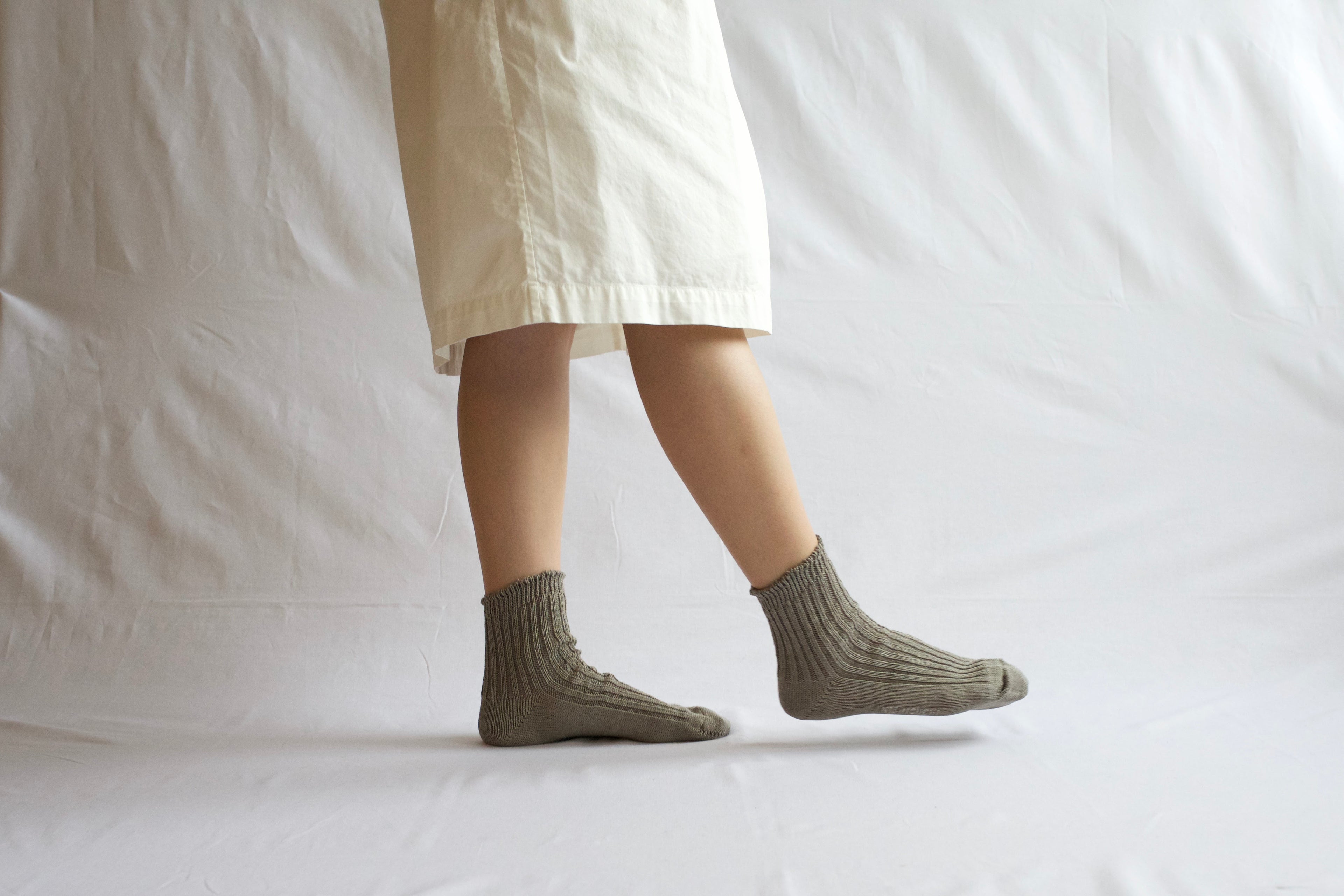 Linen Ribbed Socks