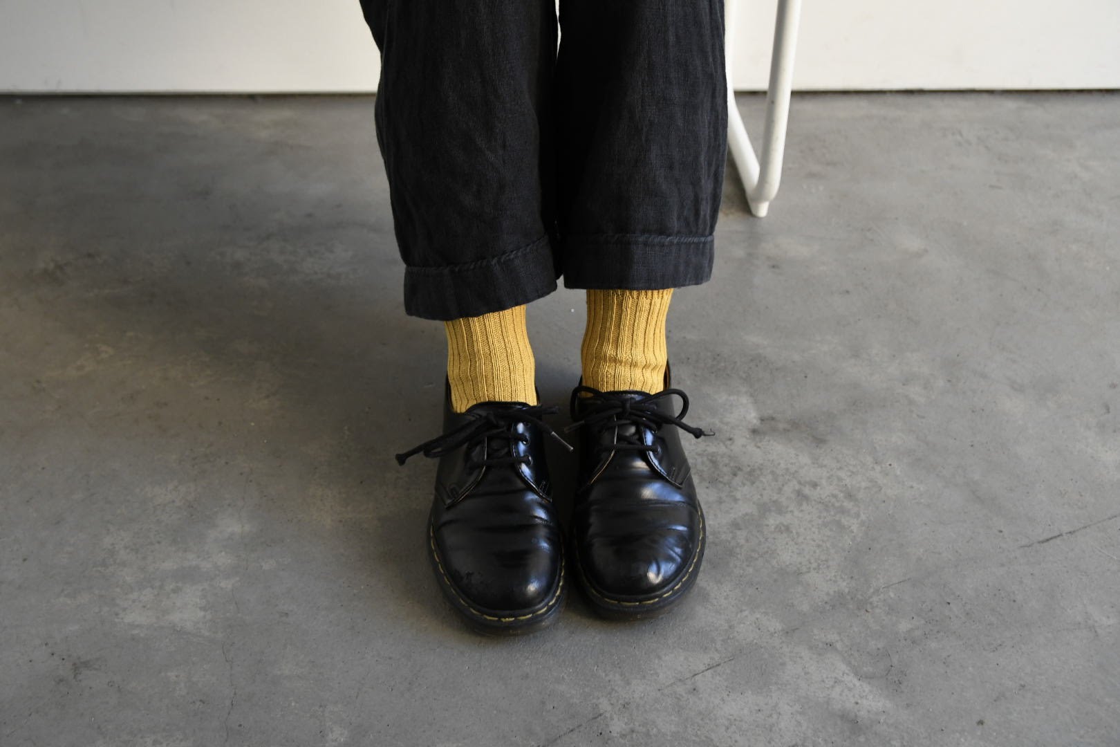 Linen Ribbed Socks