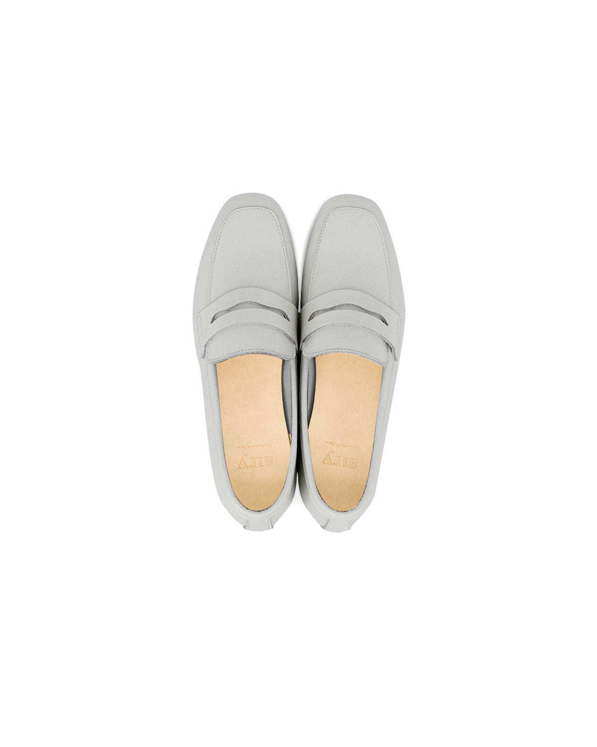 Thea Penny Loafers - Dove Grey