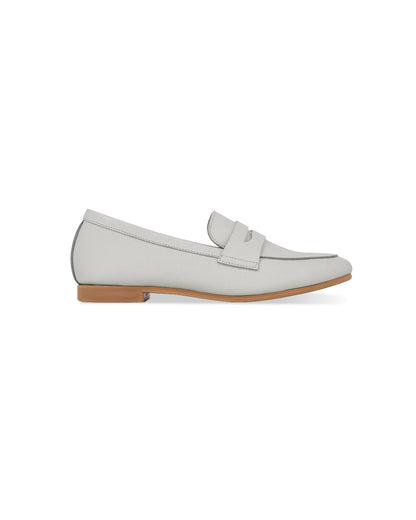 Thea Penny Loafers - Dove Grey