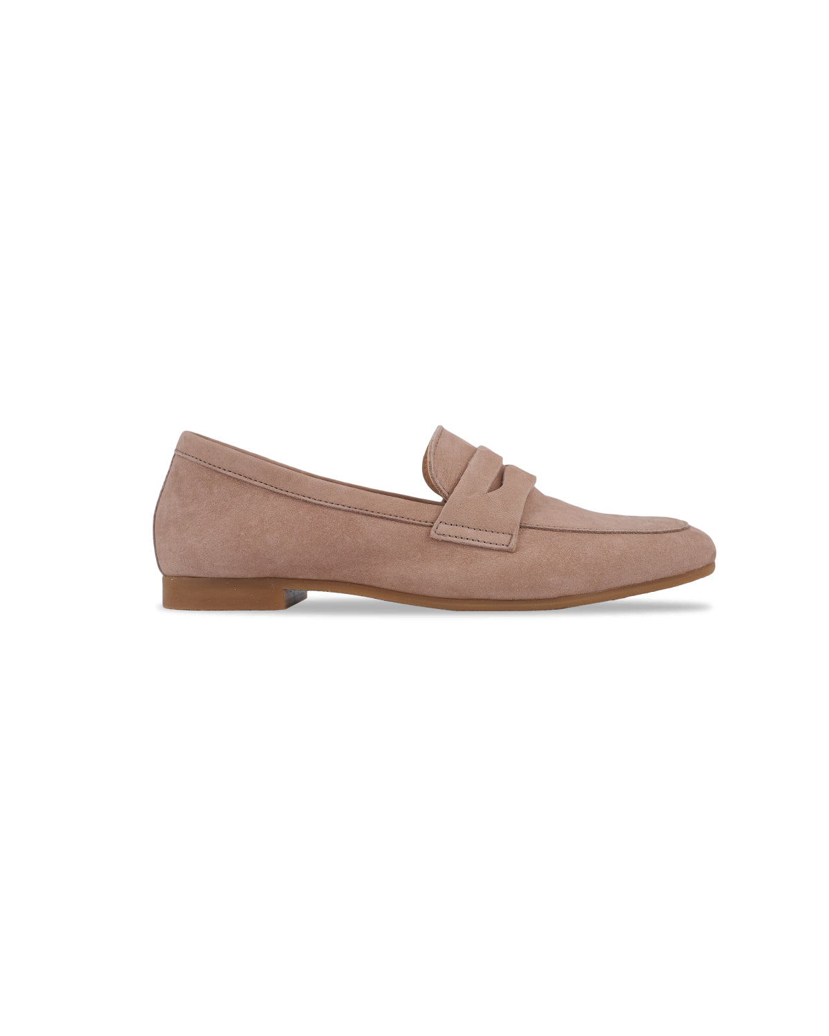 Thea Penny Loafers - Sand Beige