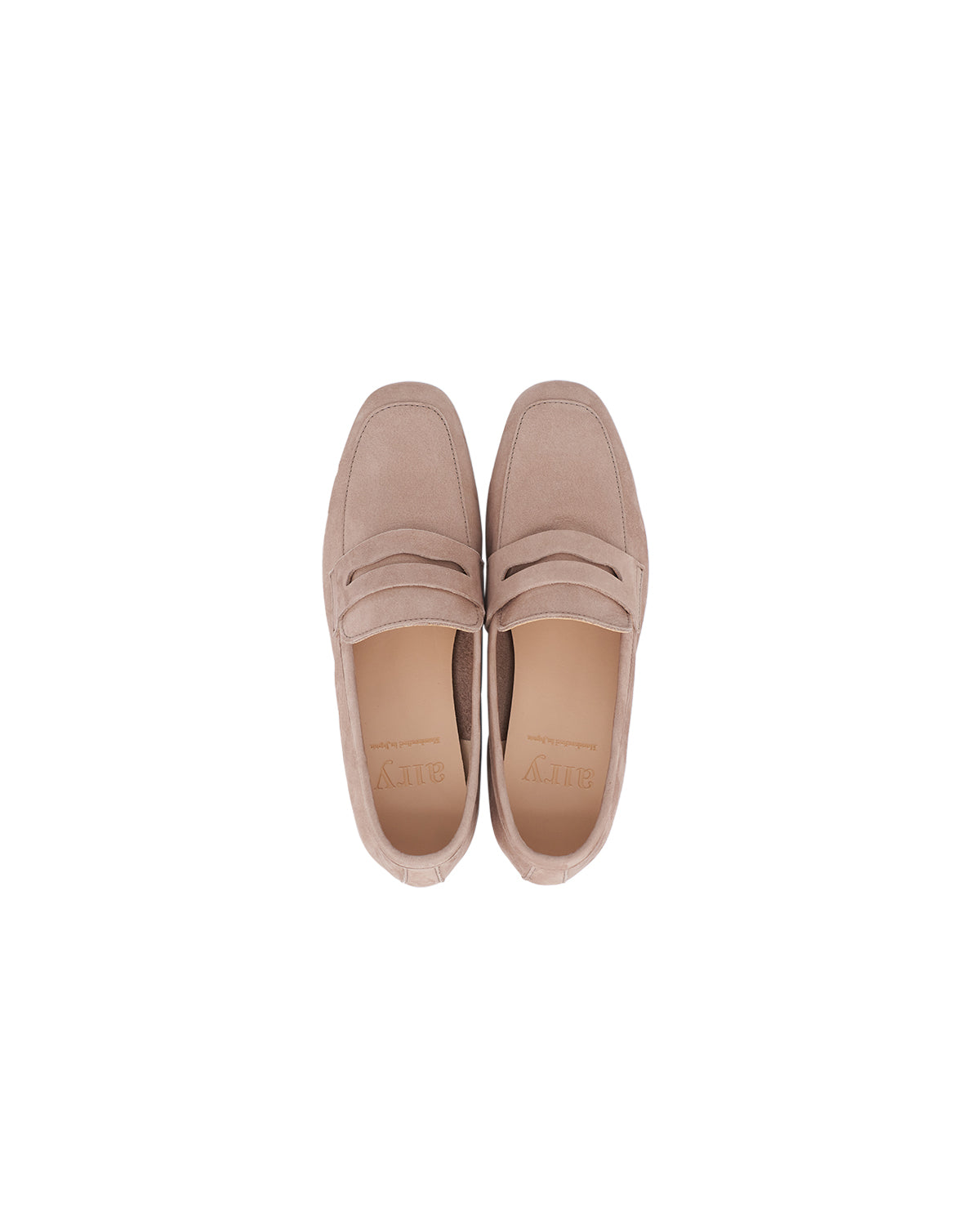 Thea Penny Loafers - Sand Beige