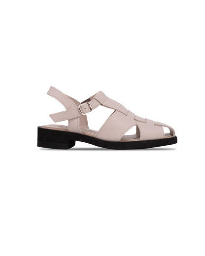 Vera Gurkha Sandals - Cloudy White