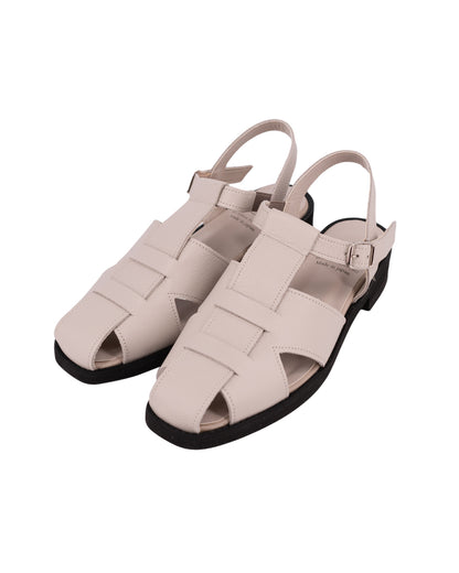 Vera Gurkha Sandals - Cloudy White