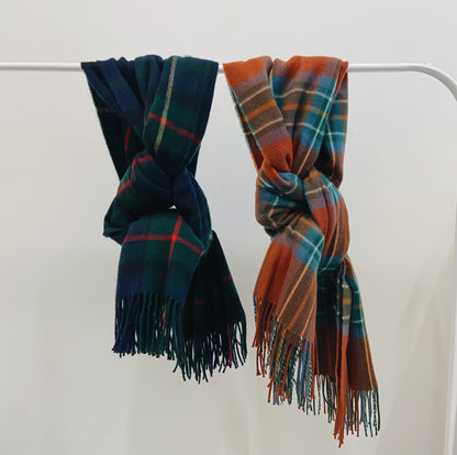 牛津格紋頸巾 Oxford plaid scarf