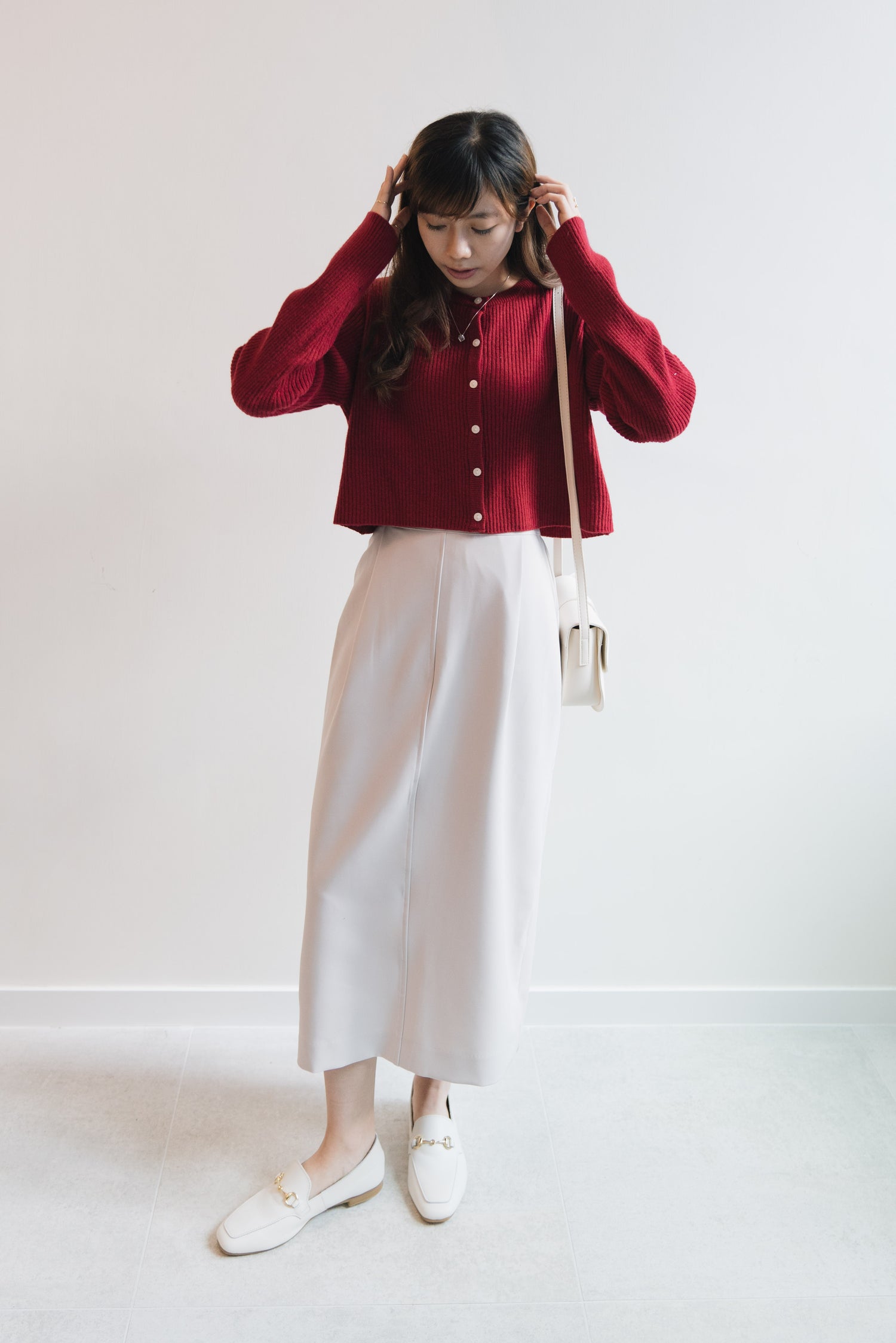 [ 大推]短版軟羊毛外套 Cashmere crop cardigan