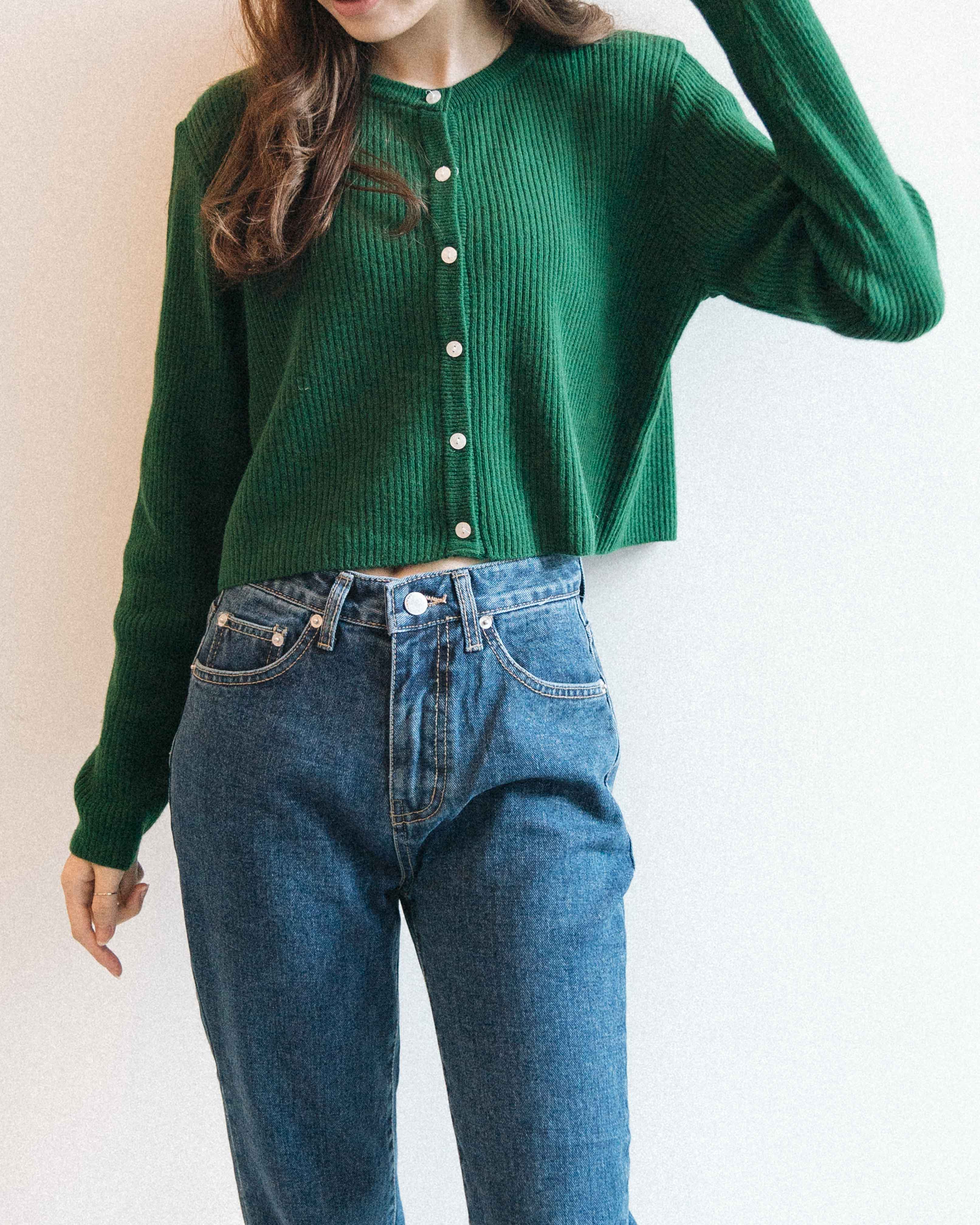 [ 大推]短版軟羊毛外套 Cashmere crop cardigan