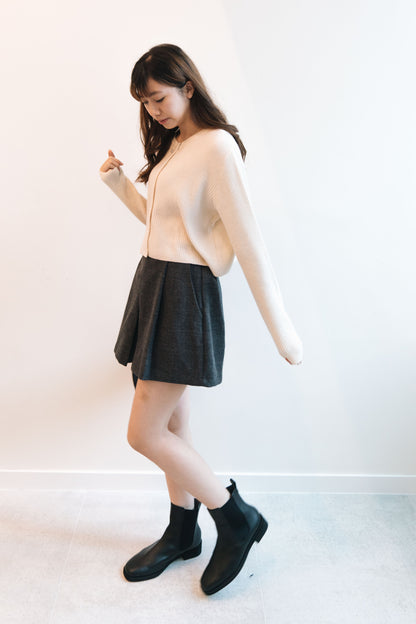 [ 大推]短版軟羊毛外套 Cashmere crop cardigan