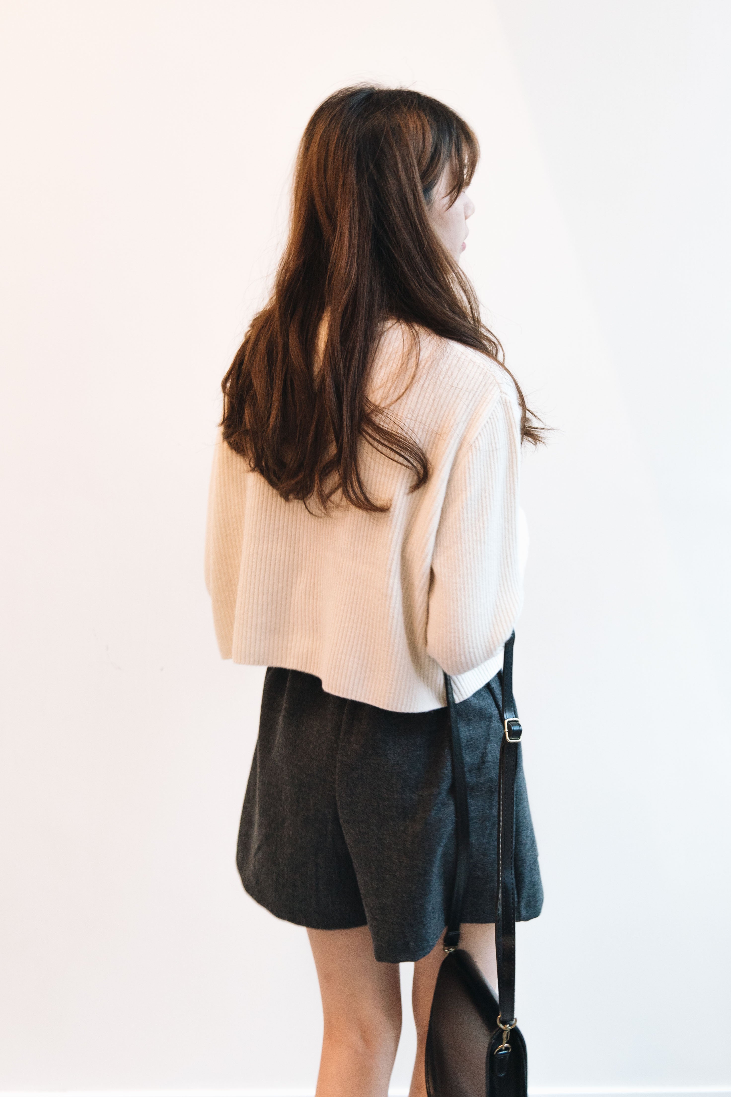 [ 大推]短版軟羊毛外套 Cashmere crop cardigan