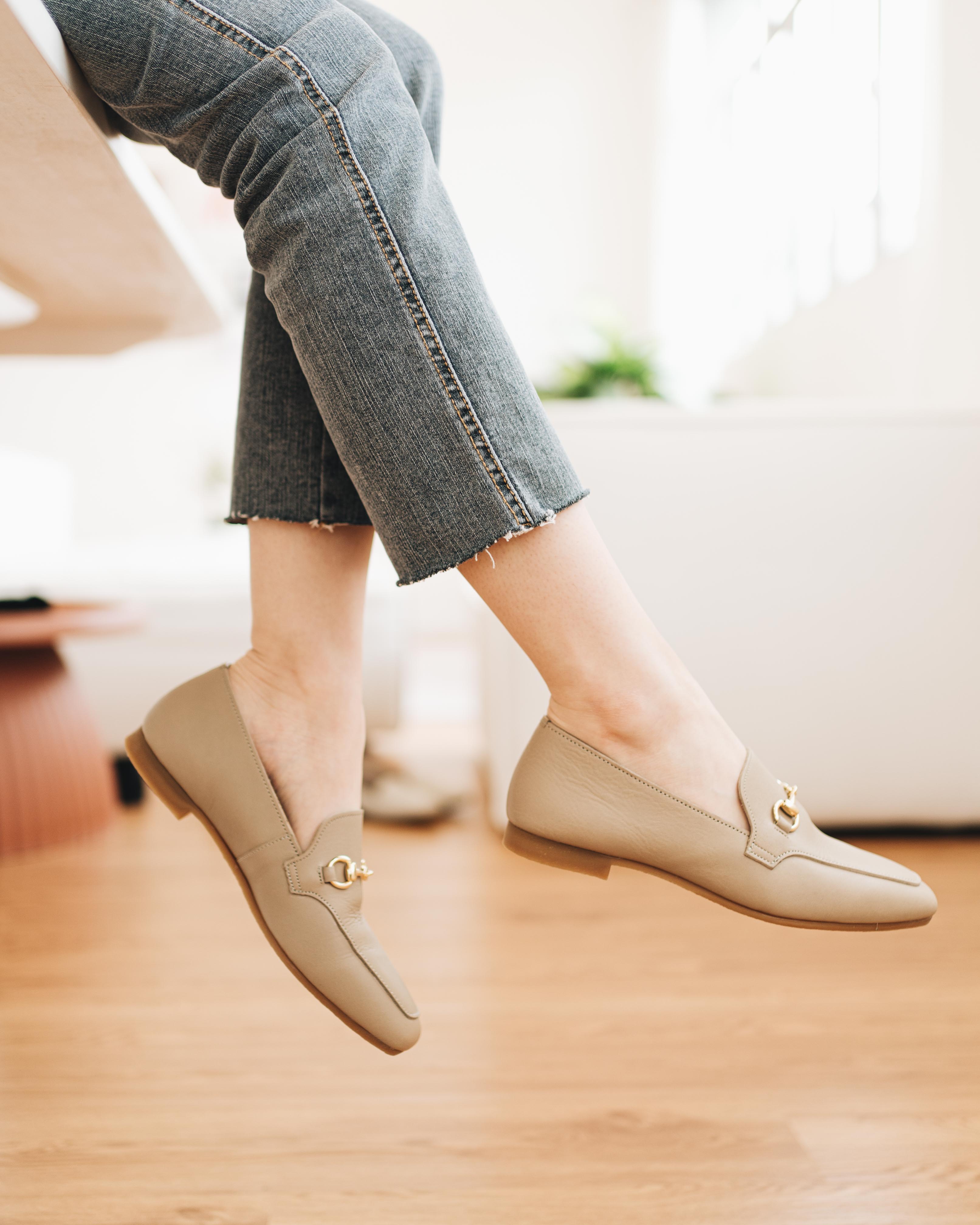 Celina Loafers - Cement Beige