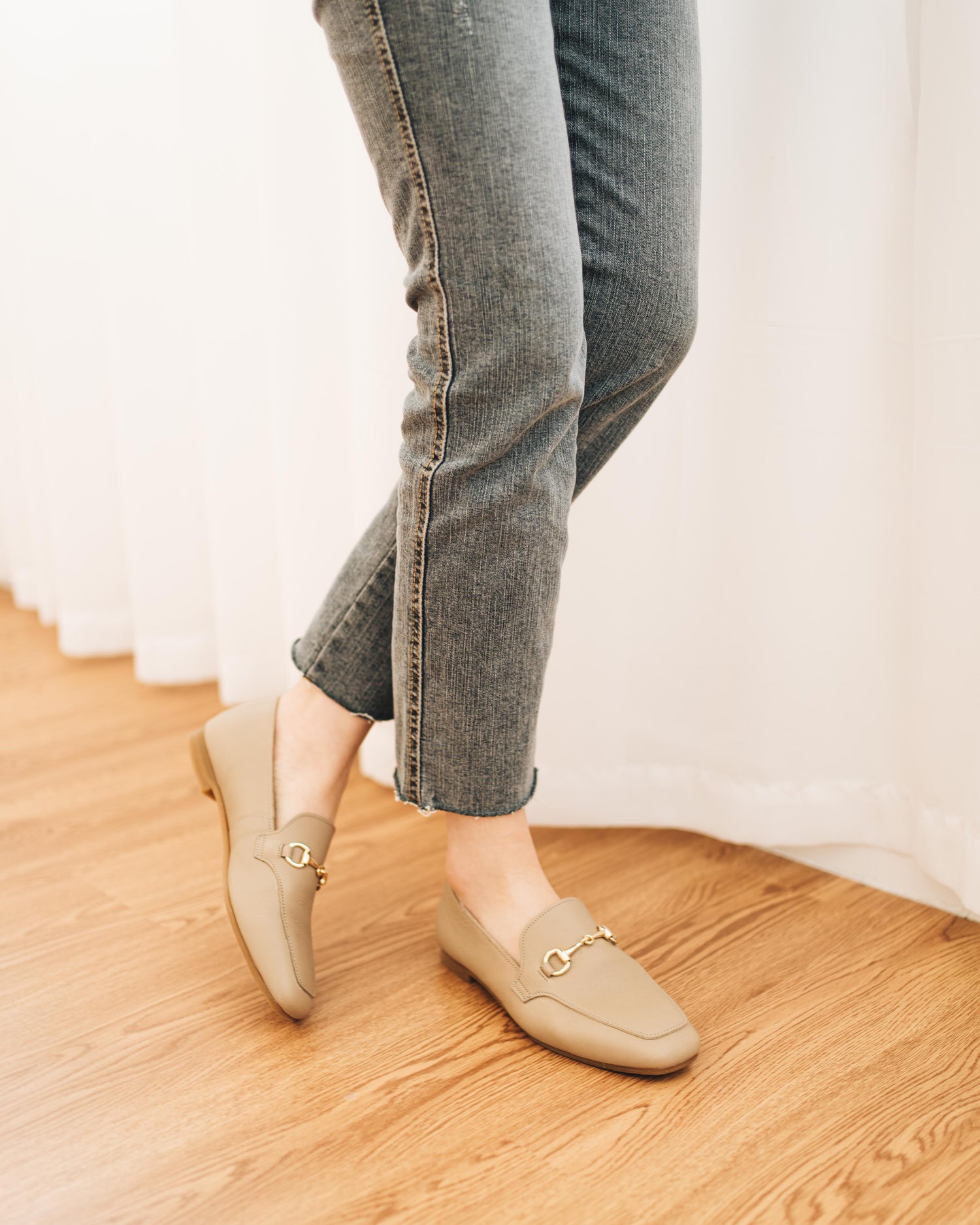 Celina Loafers - Cement Beige