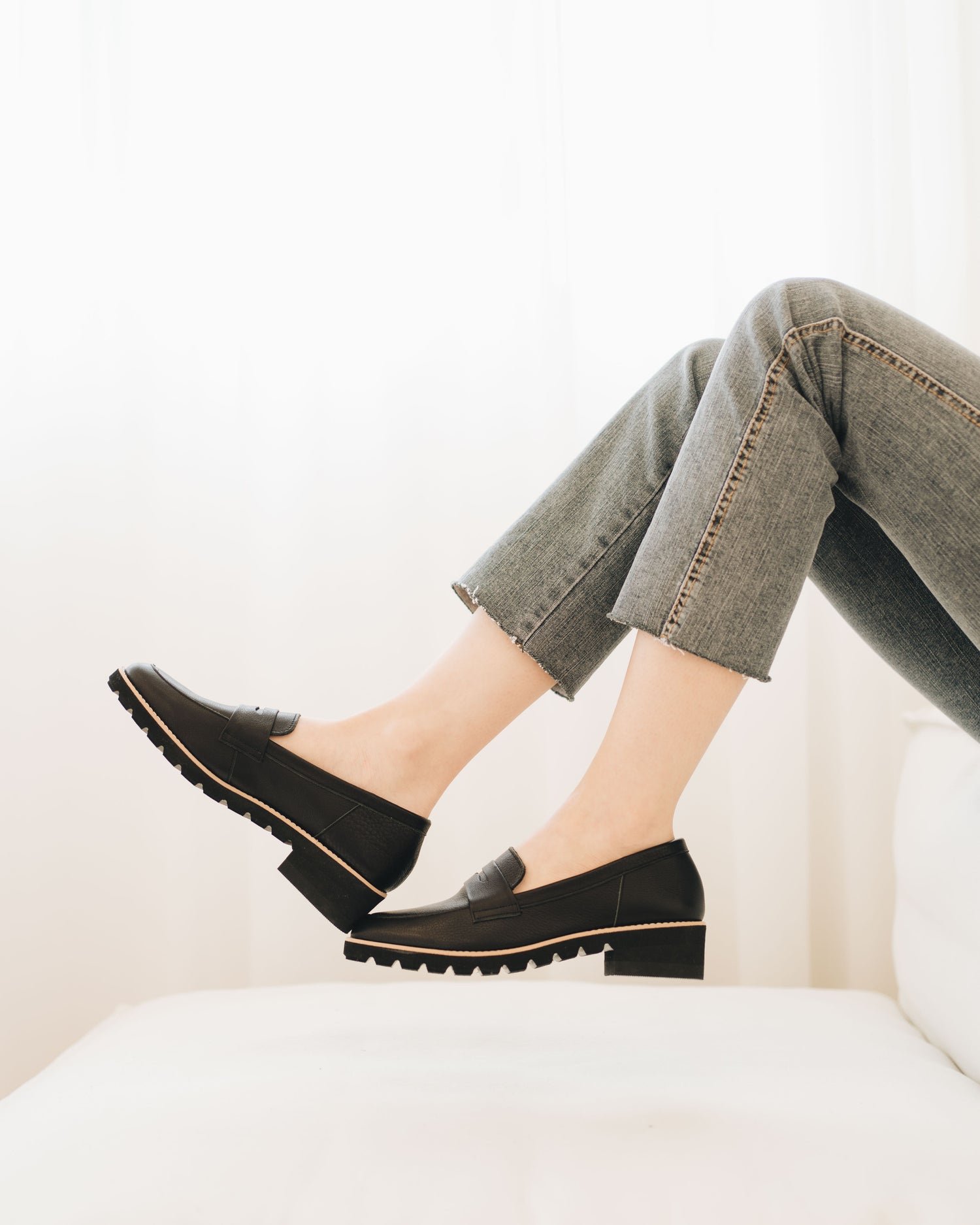 Penny Loafers - Leather Black