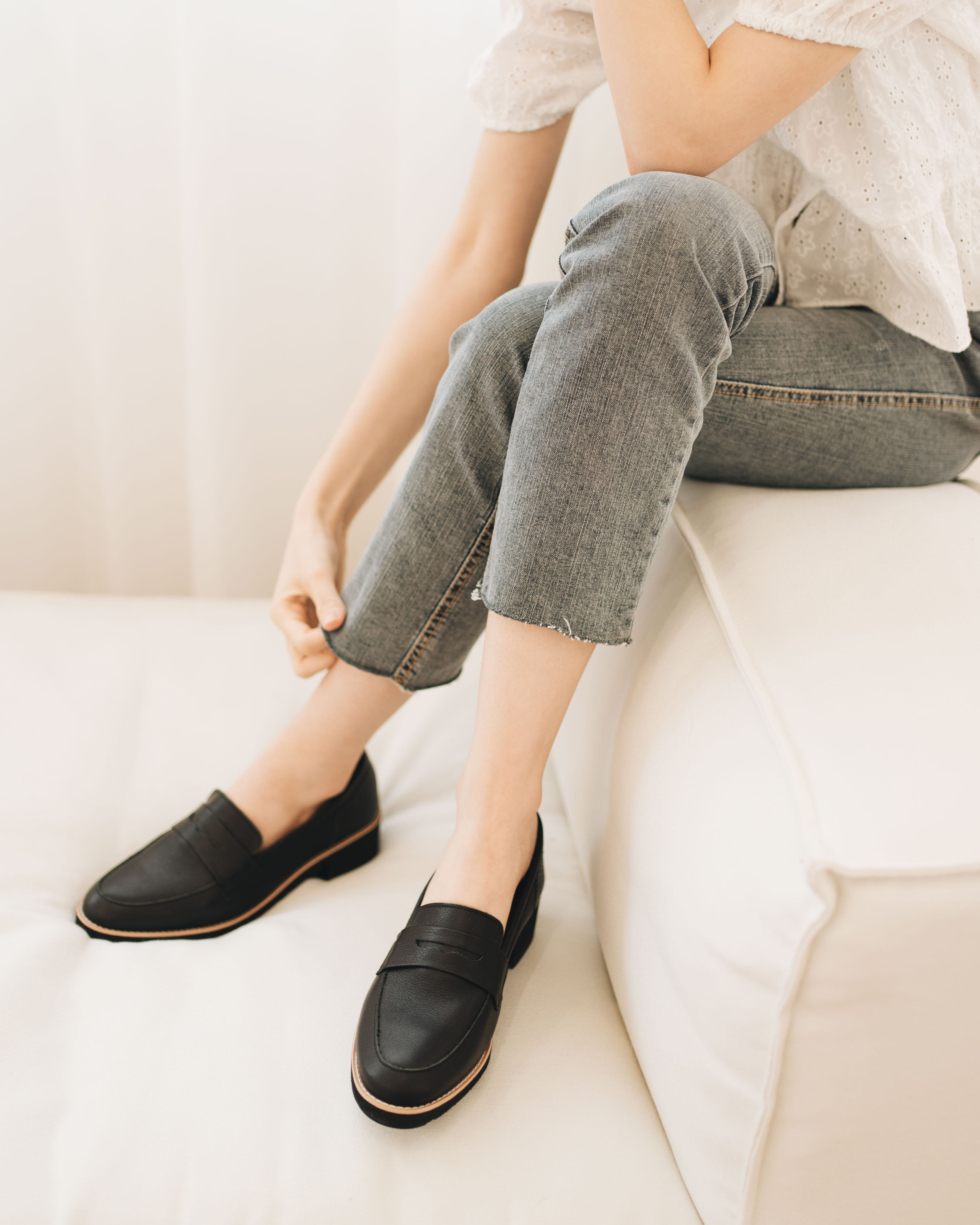 Penny Loafers - Leather Black