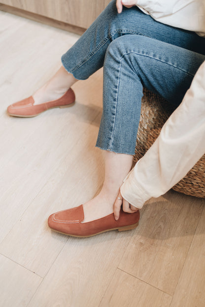 Mia Flats - Velvet Brick