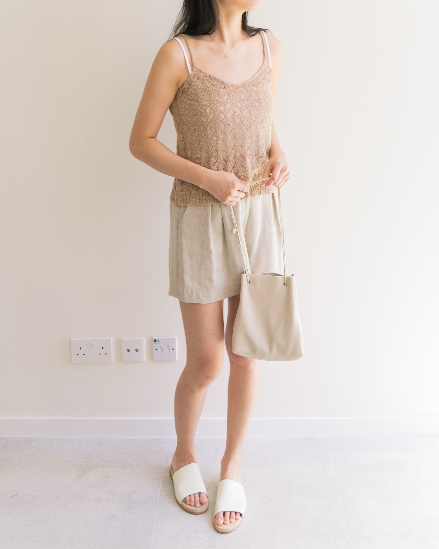 Soft cutwork knit top