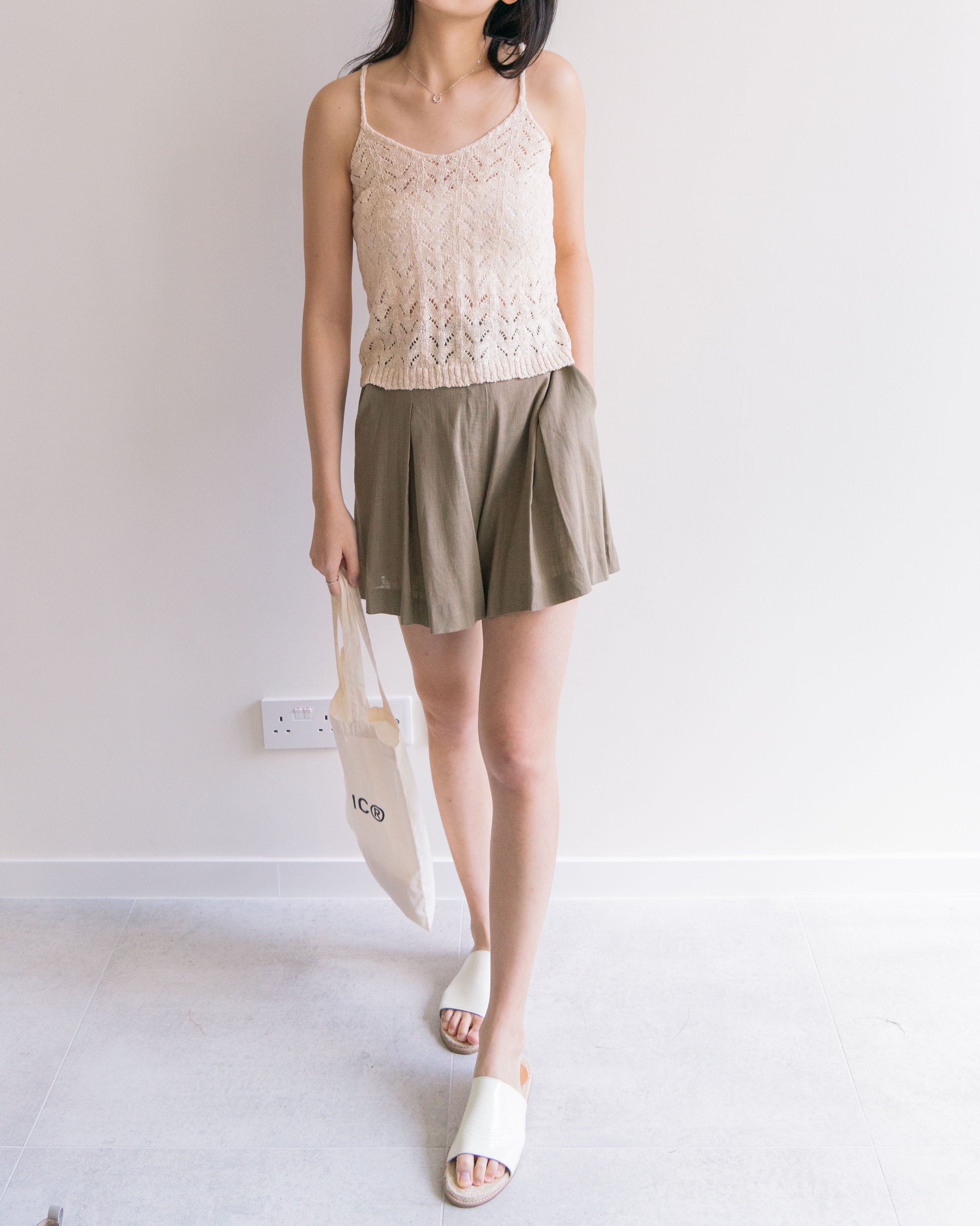 Soft cutwork knit top