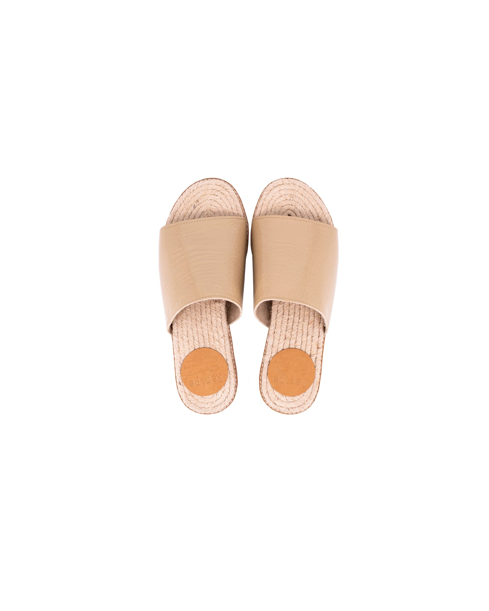 Kelia Sandals - Shiny Nude Beige