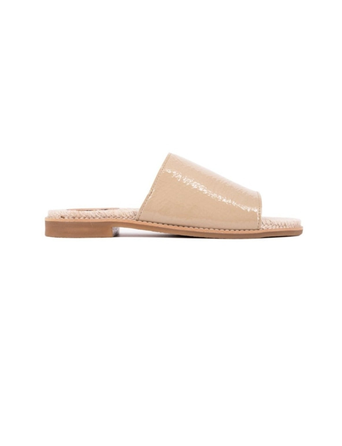 Kelia Sandals - Shiny Nude Beige