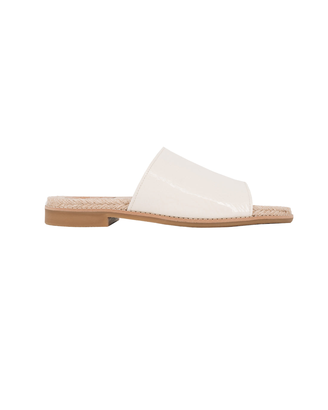 Kelia Sandals - Shiny Cream White