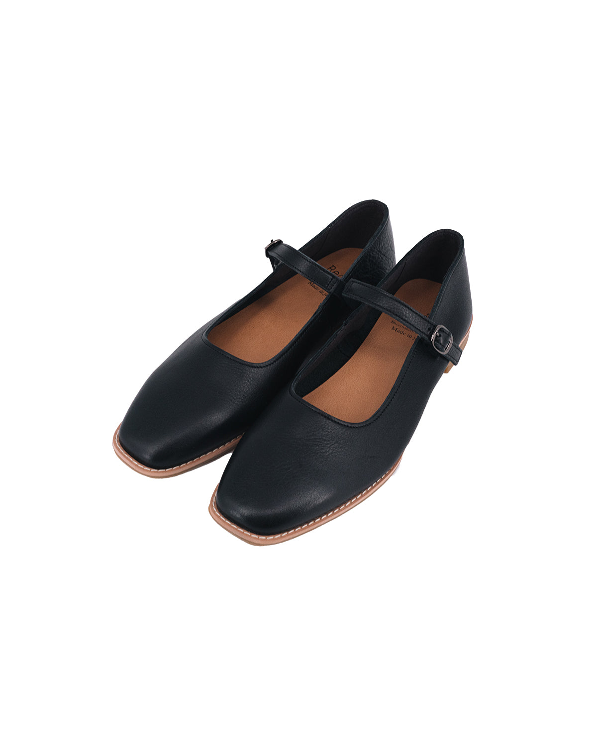 Lady Mary Jane Flats - Leather Black