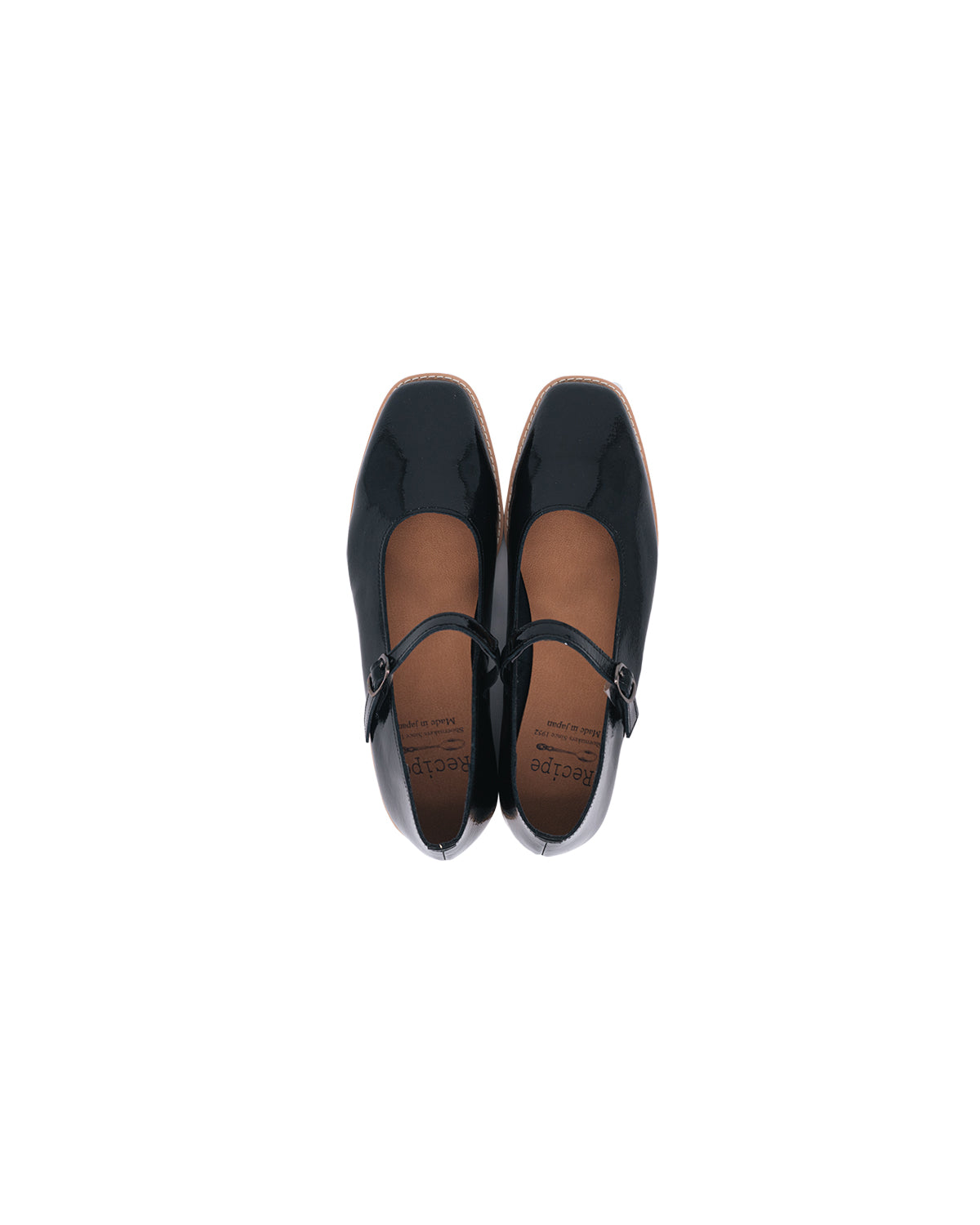 Lady Mary Jane Flats - Piano Black