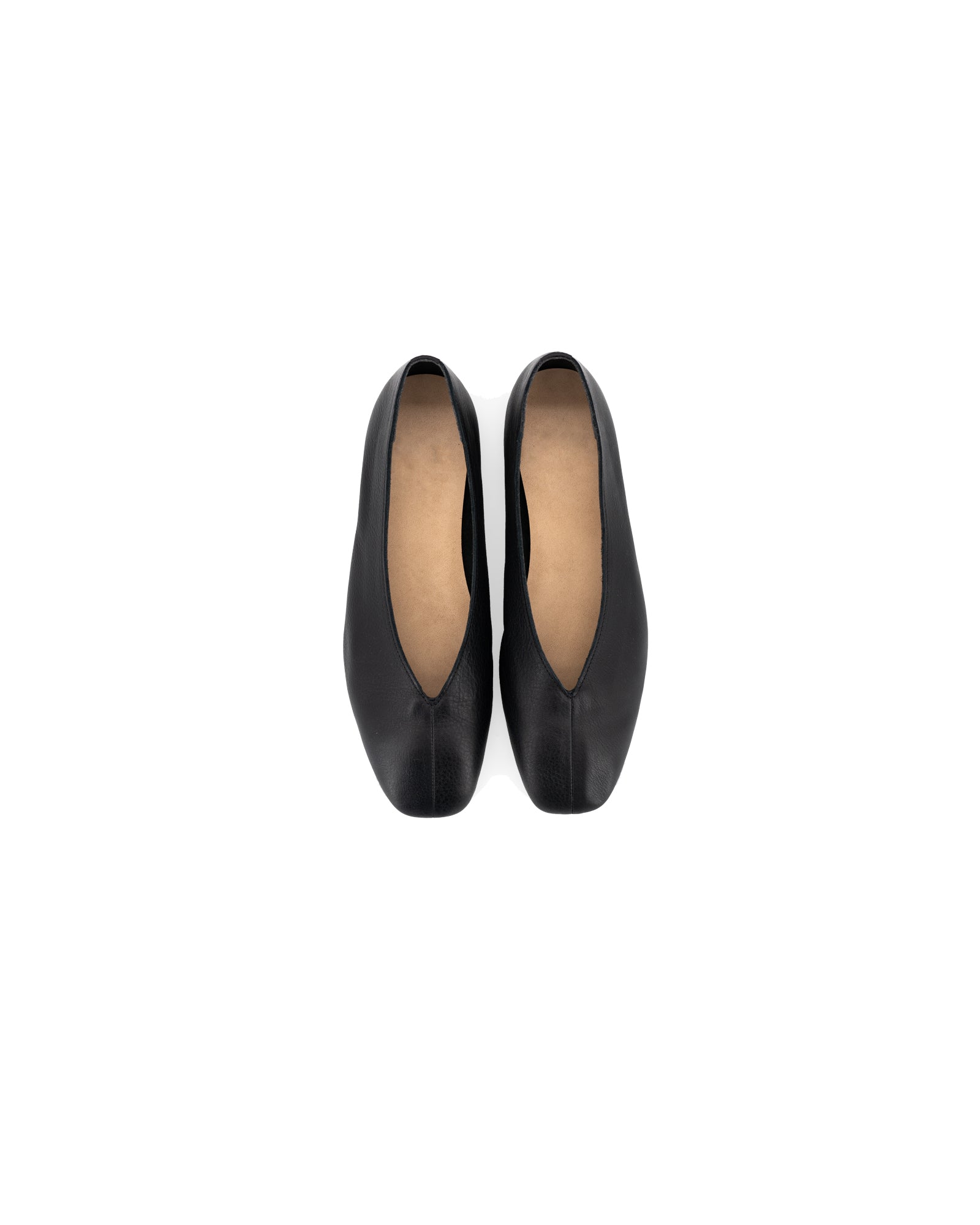 Olivia Flats - Leather Black